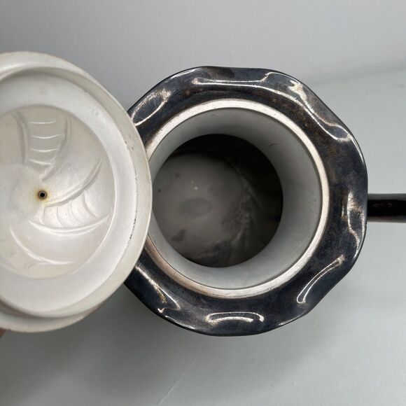 Pairpoint Mfg Co Antique 329 Tea Set Teapot Creamer Sugar Pot 4 Piece Set Rare - Picture 8 of 16